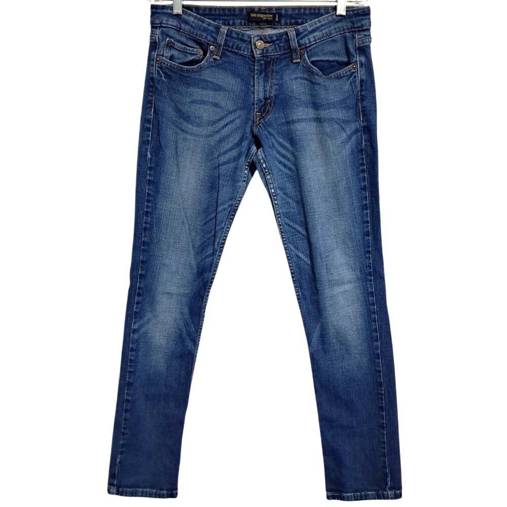 Levis 524 Jeans Womens 11 M Too Superlow Skinny Fit Stretch‎ Denim Y2K